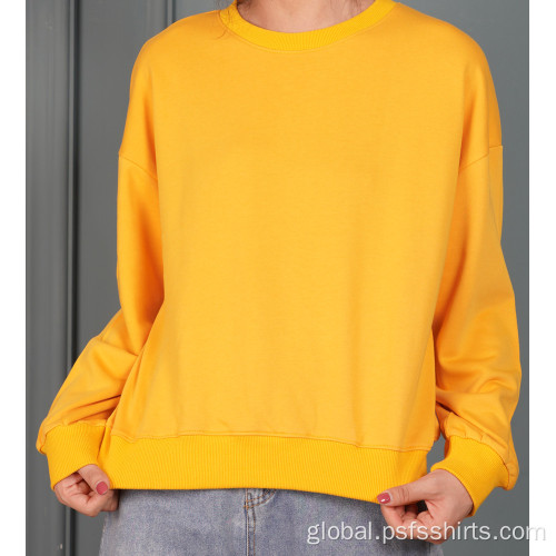 Round Neck Loose Hoodies Women Round Neck Hoodies Factory